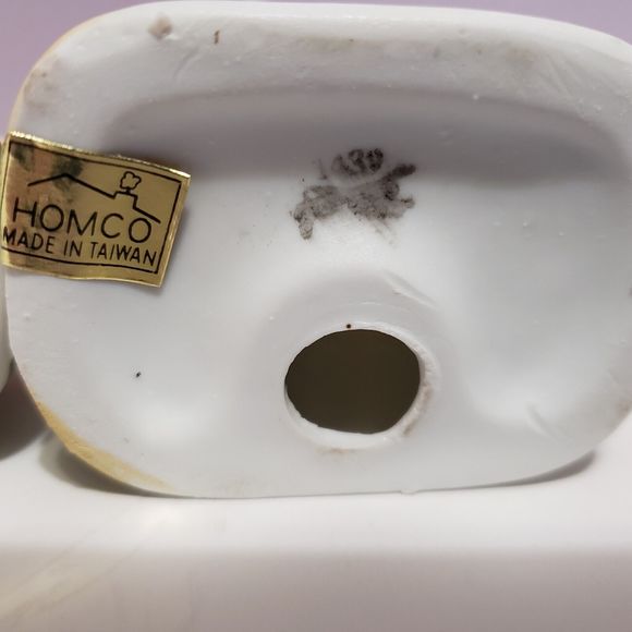 Homco Trio Children / w Pets Bisque Porcelain Figurines - Picture 10 of 10